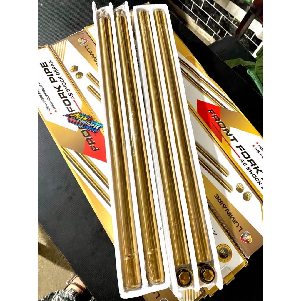 AS SHOCK DEPAN Gold Plus Tutup Baut Cb 150 / Verza 150 / Megapro New