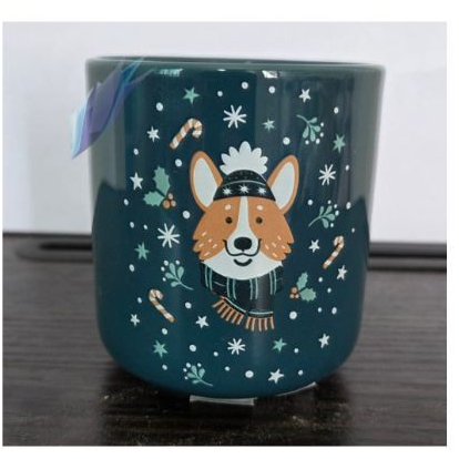Gelas Ocha Corgi Hijau 200ml – Mug Keramik Cute Motif Anjing