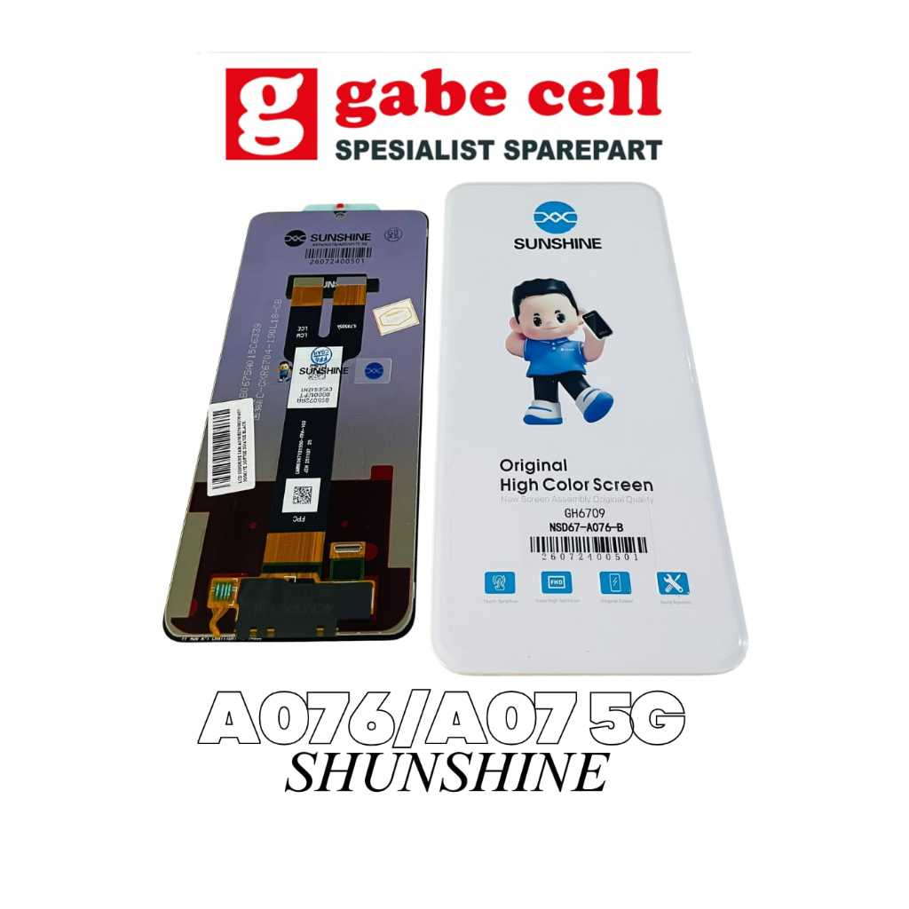 LCD SUNSHINE SAM A076/E076/M076/A07 5G/M17E 5G/F70E 5G/A70E BLACK FULLSET TOUCHSCREEN