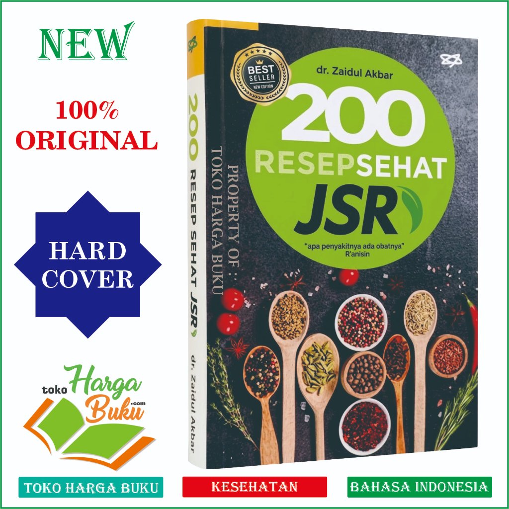 Foto 200 Resep Sehat JSR Karya dr. Zaidul Akbar ORIGINAL FUll COLOR Buku Jurus Sehat Rasulullah Syaamil