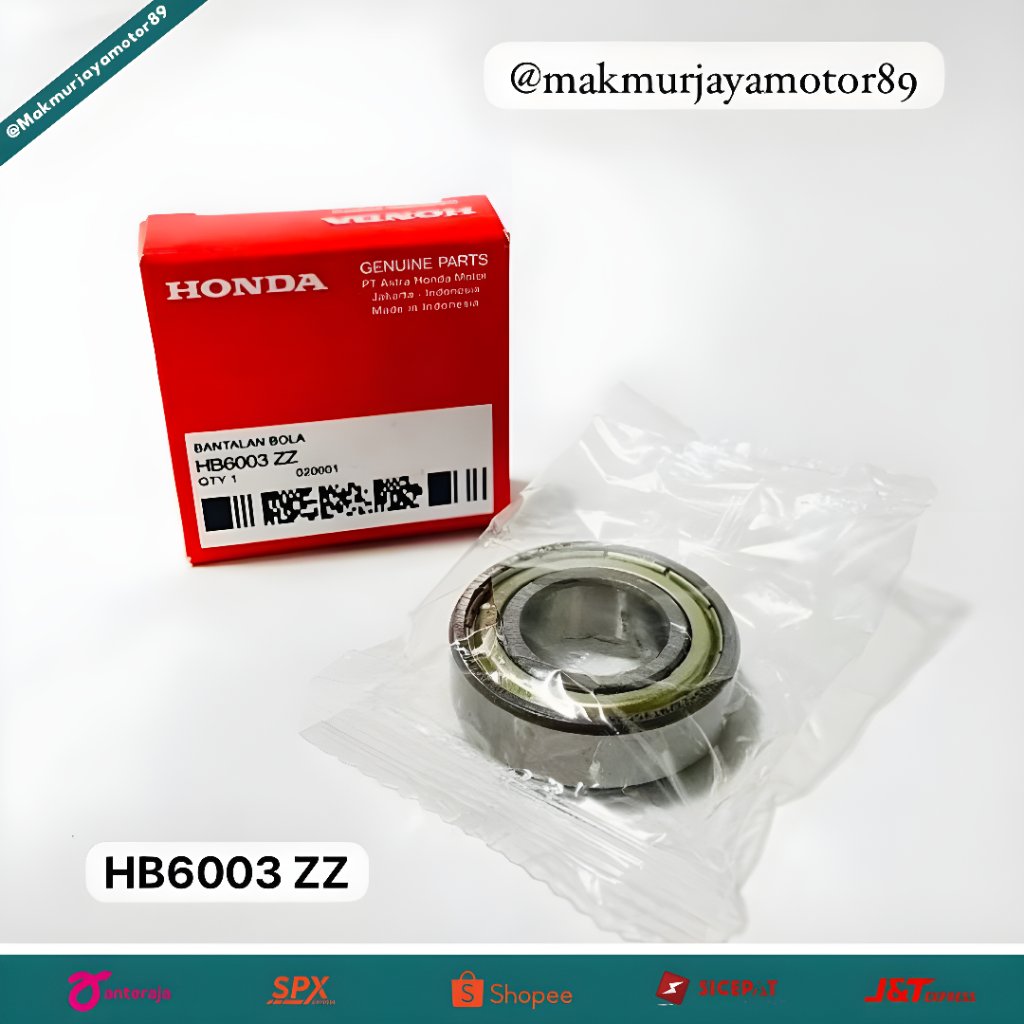 BEARING LAHER HONDA - 6003-ZZ || MOTOR CB150 VERZA, CRF 150L, VERZA 150, MIO