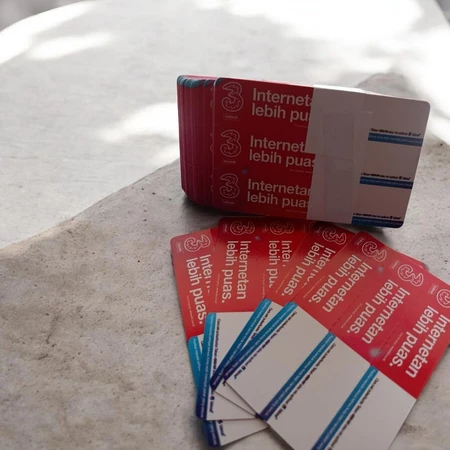 VOUCHER KOSONG TRI BAHAN INJECT KUOTA INTERNET