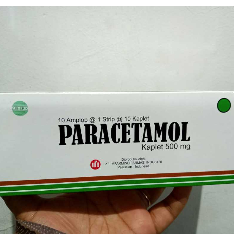 1 BOX PARACETAMOL TABLET GENERIK IFI 100 TABLET