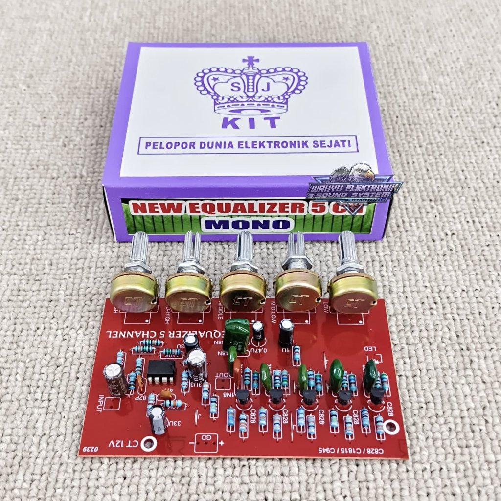 Kit Equalizer 5 Channel LOTUS / Potensio Putar EQ 001