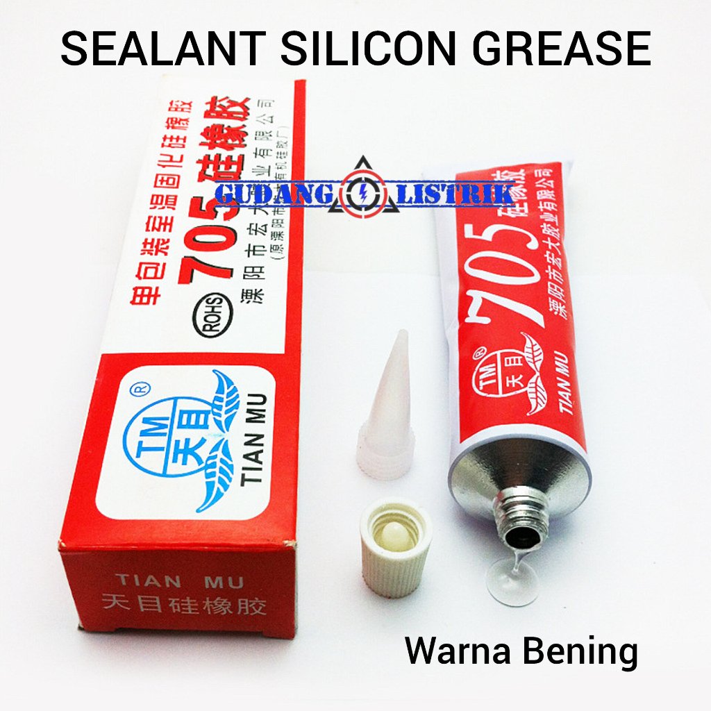 Thermal Paste Sealant Silicone Glue Heatsink Lem Silikon Mika Lampu Tian Mu 705
