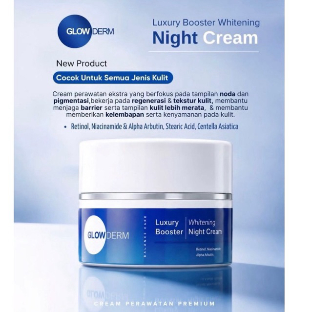 Glowderm Luxury Booster Whitening Night Cream