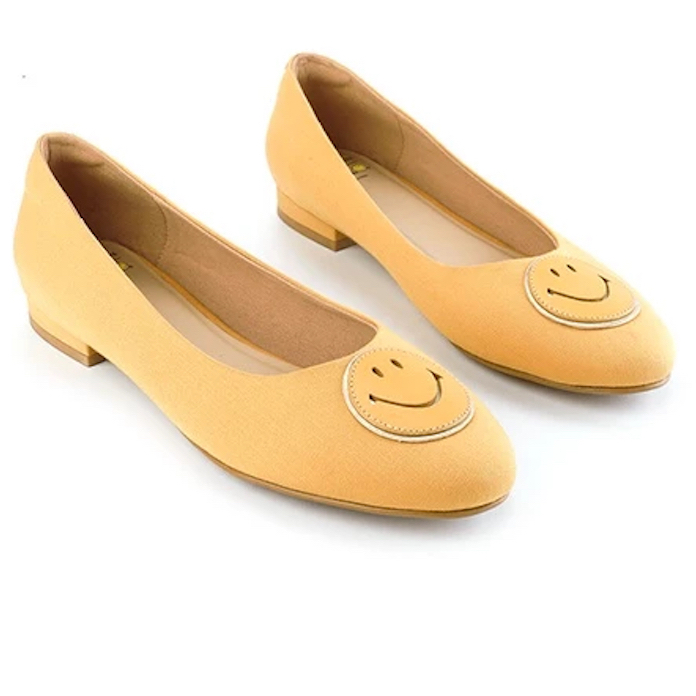 PSPGN.CO | original branded obermain x smiley vihana smile mustard oe40027ms sepatu wanita slip on