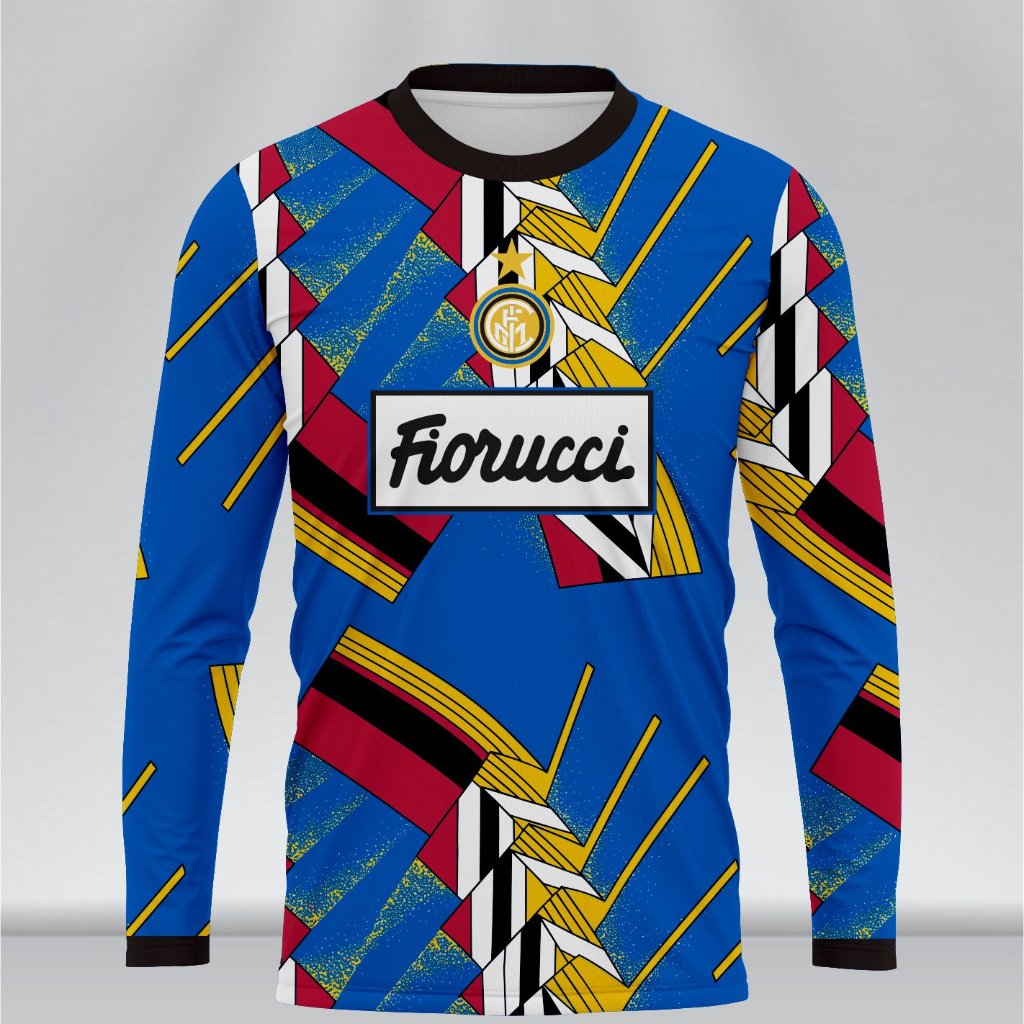 Jersey Inter GK Kiper 1994 1995 Retro Lengan Panjang