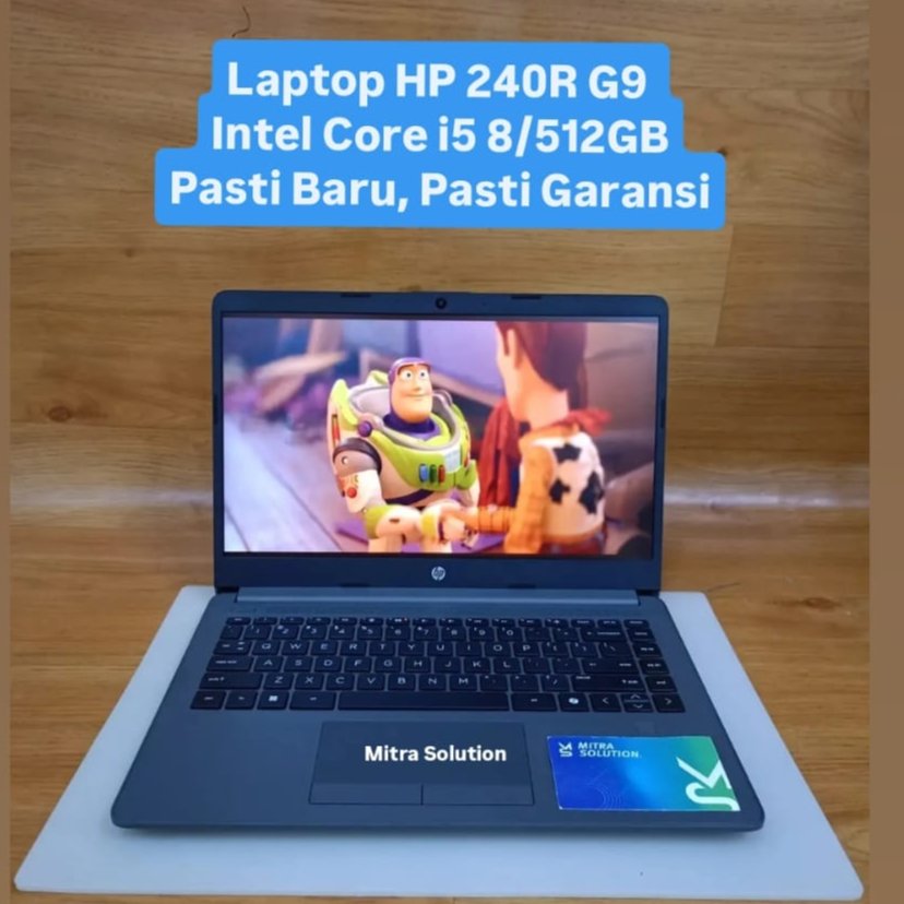 Laptop HP 240R G9 Intel Core i5 8GB/512GB warna grey