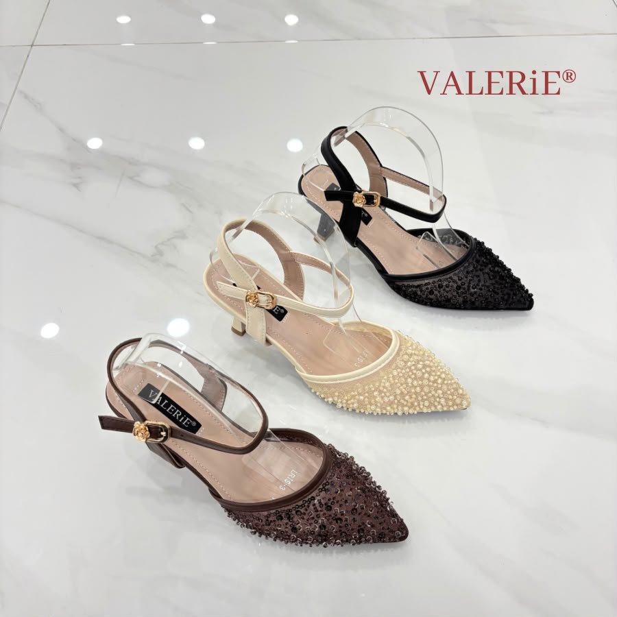 VALERIE Sepatu Heels 6cm LRIS-3 Brukat 36-40