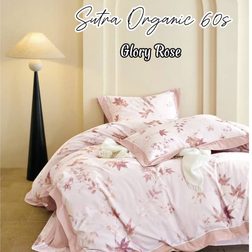 Sprei set sutra organic 60s | 180x200 kingsize|  sutra organic 60s 80s 40s tanpa bedcover | sprei su