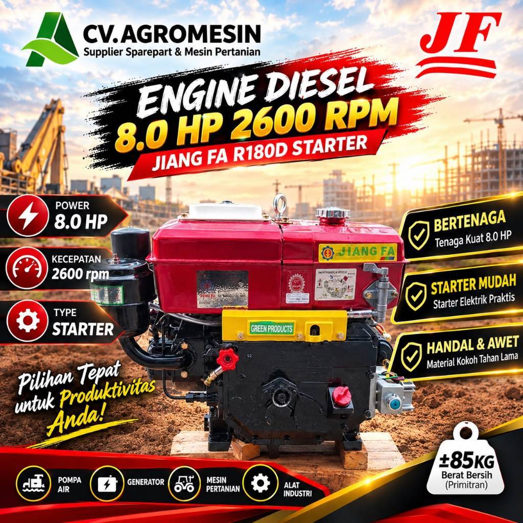 ENGINE DIESEL JIANGFA 8PK DAN 26PK