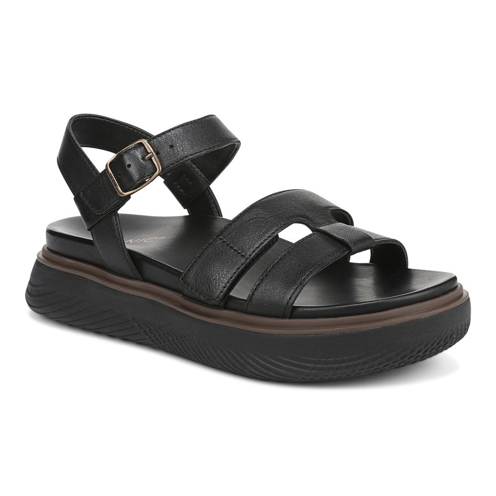 Vionic Solana Black Sandal Wanita