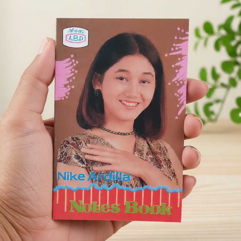 [ SATUAN ] NOTES BOOK JADUL GAMBAR ARTIS NIKE ARDILLA LAWAS ASLI BUKU SAKU JADUL