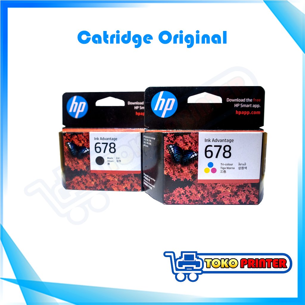 Cartridge HP 678 Original Black Color | Tinta Printer HP Deskjet 1515 2545