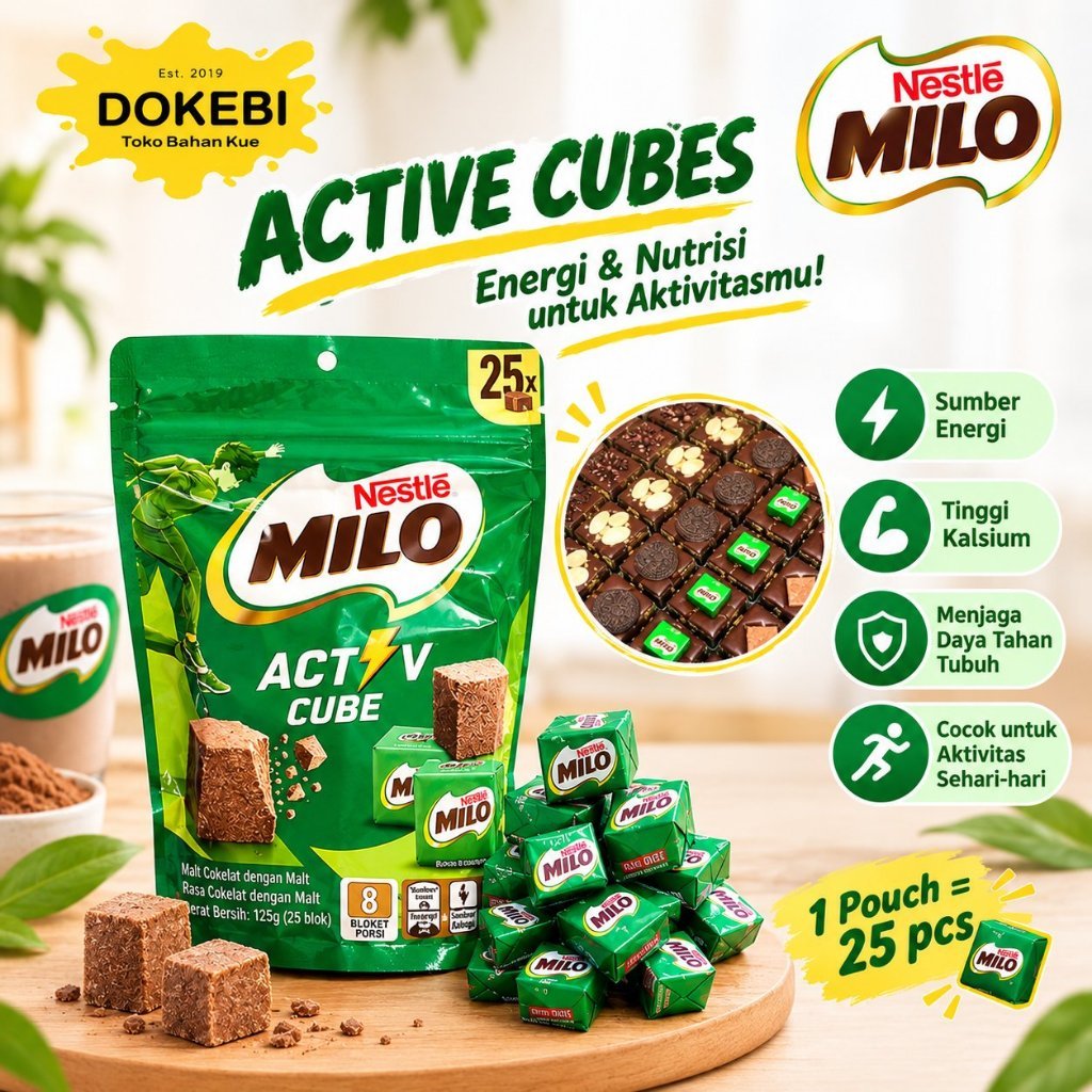Milo Cube Pouch 25 pcs / permen milo / milo cube