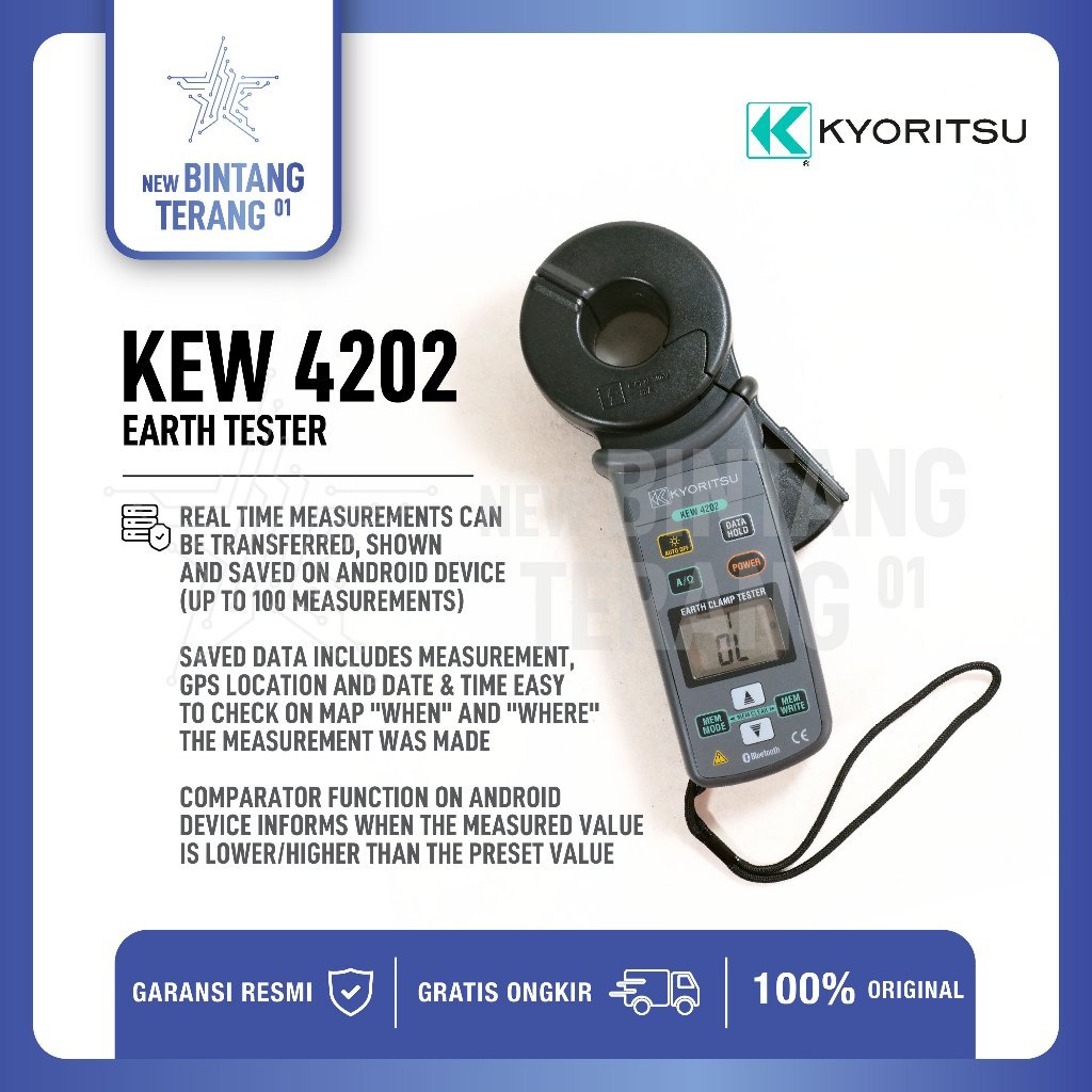 Kyoritsu 4202 Earth Clamp Tester