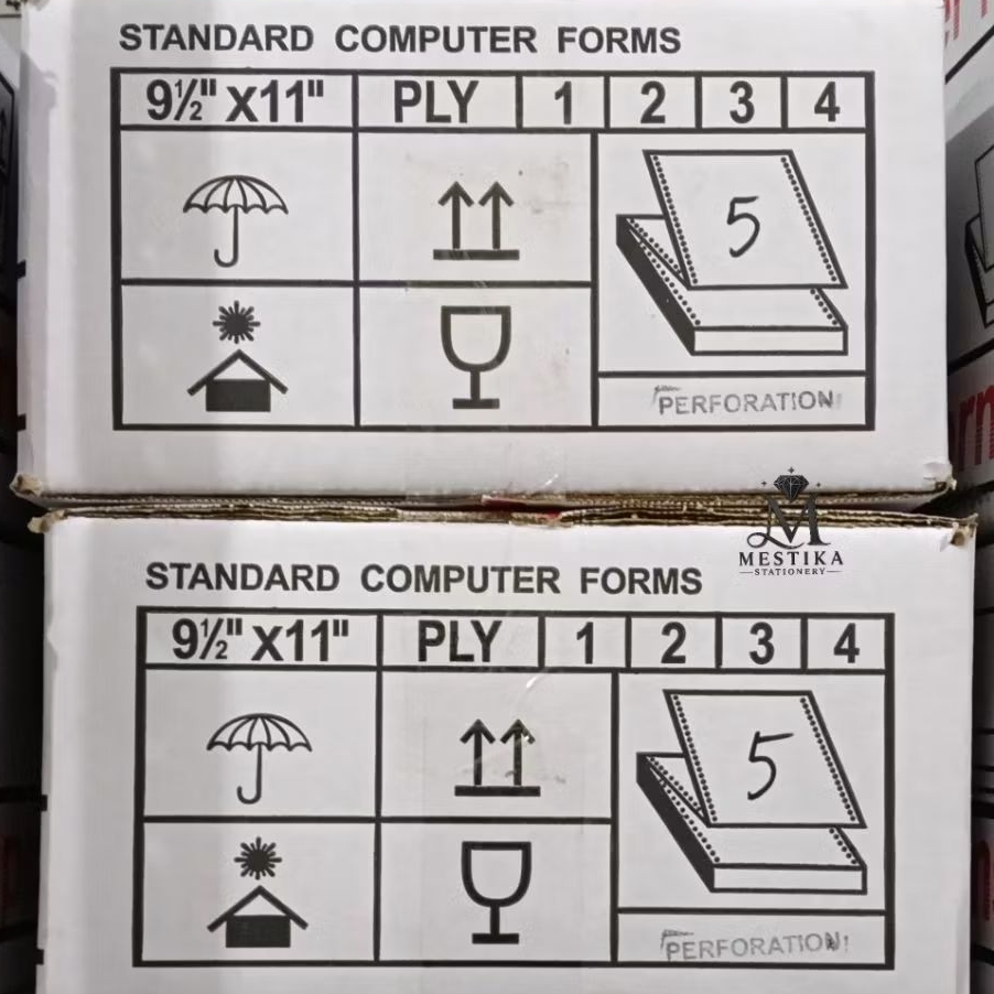 [500 SET] KERTAS NCR COMPUTER FORMS KECIL 5 PLY BAGI 2