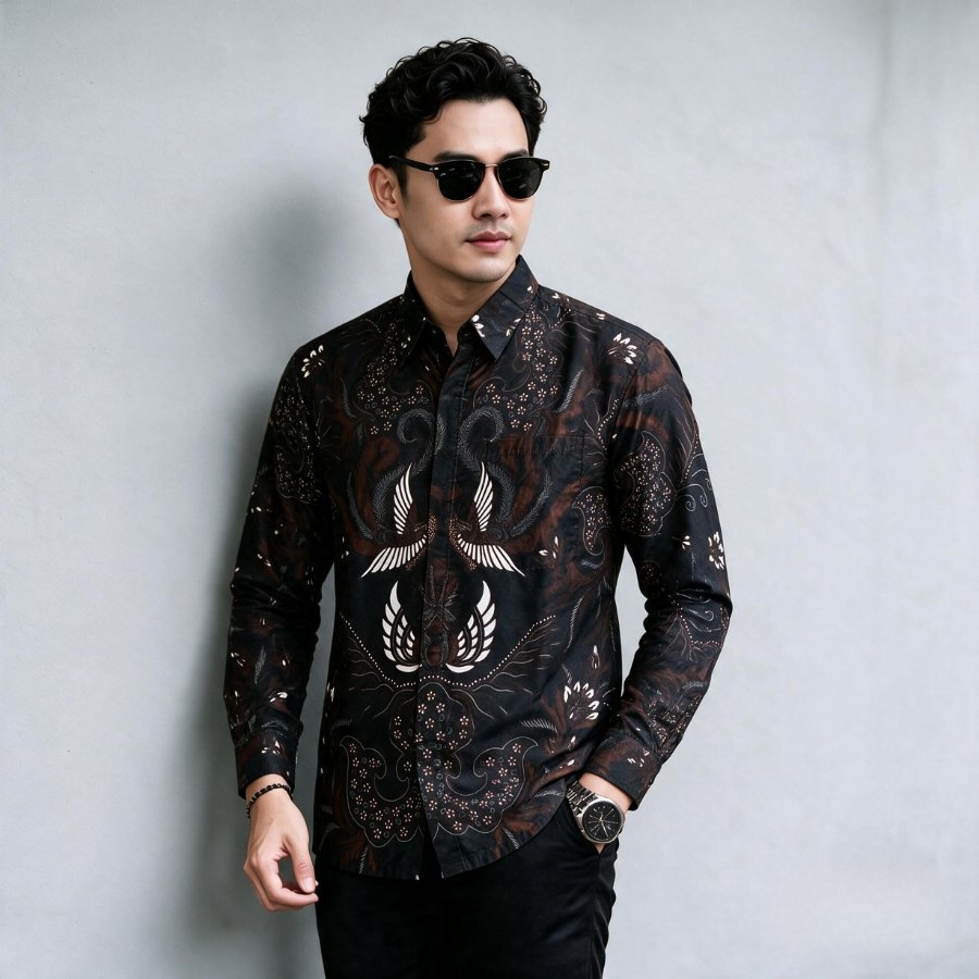 Zeen Hello - Kemeja Batik Pria Premium Lengan Panjang
