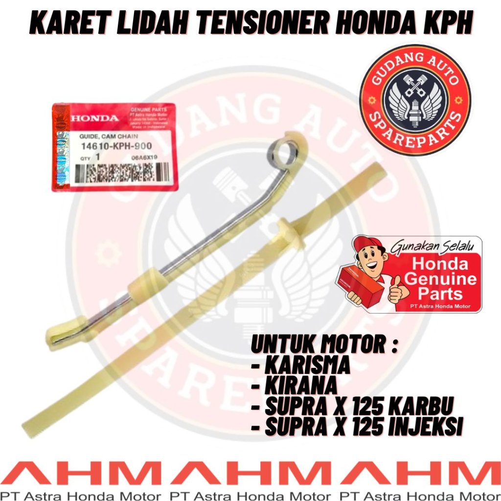 Original AHM Karet Lidah Tensioner Honda Supra X 125 Karisma Kirana Kode KPH