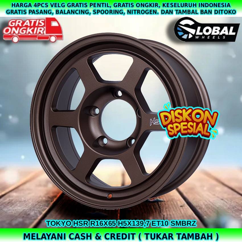 VELG MOBIL TAFT| ESCUDO| JIMNY| FEROZA DLL VELG HSR TOKYO R16