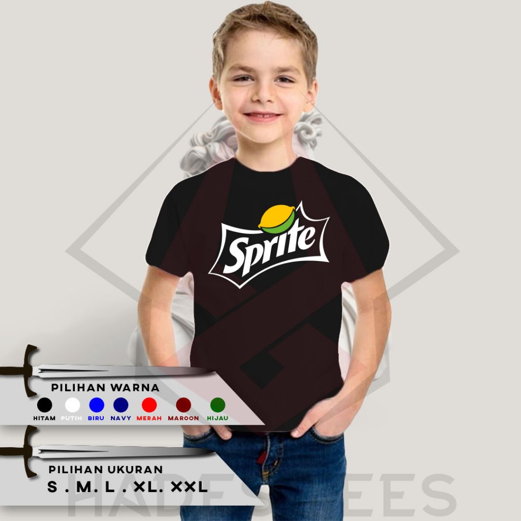 Kaos Baju Anak SPRITE Kaos Distro Combed 30S