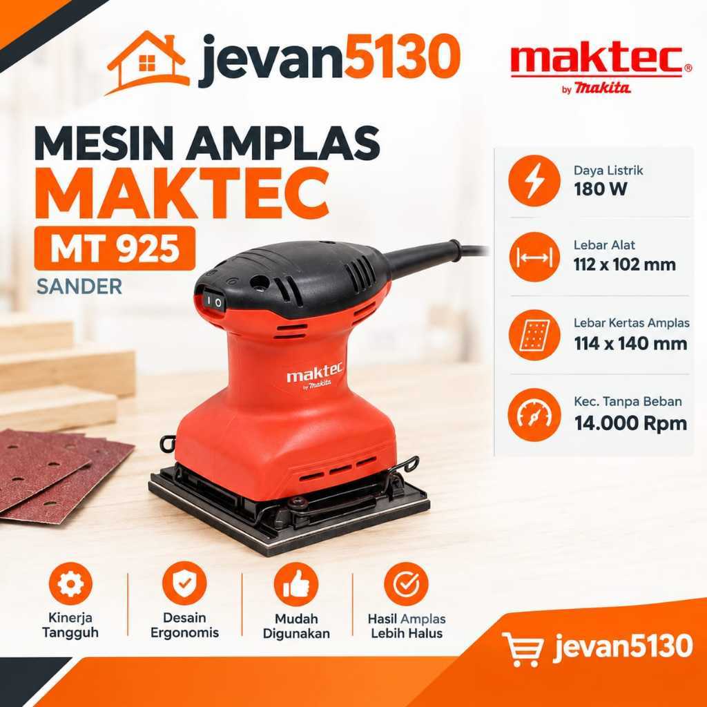 Maktec Sander MT 925 - Mesin Amplas Maktec by Makita