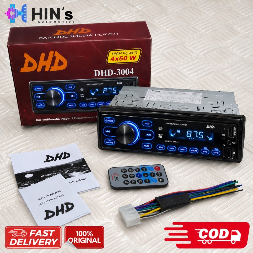 Single Din DHD USB Bluetooh 3004