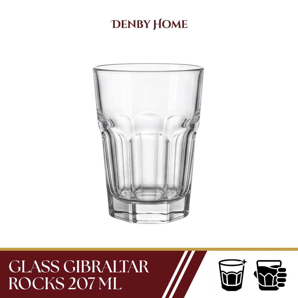 LIBBEY Gelas Kaca Gibraltar Rocks Duratuff 207ml 15241