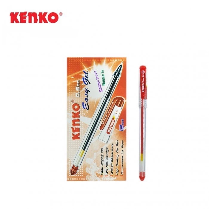 PEN EASY GEL KENKO MERAH 0.5