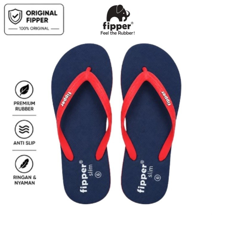 Fipper - Slim Navy / Red