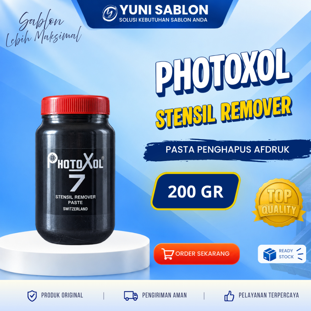 Photoxol 7 Penghapus Afdruk Sablon 200gr | Obat Hapus Afdruk Screen | Pembersih Screen Sablon