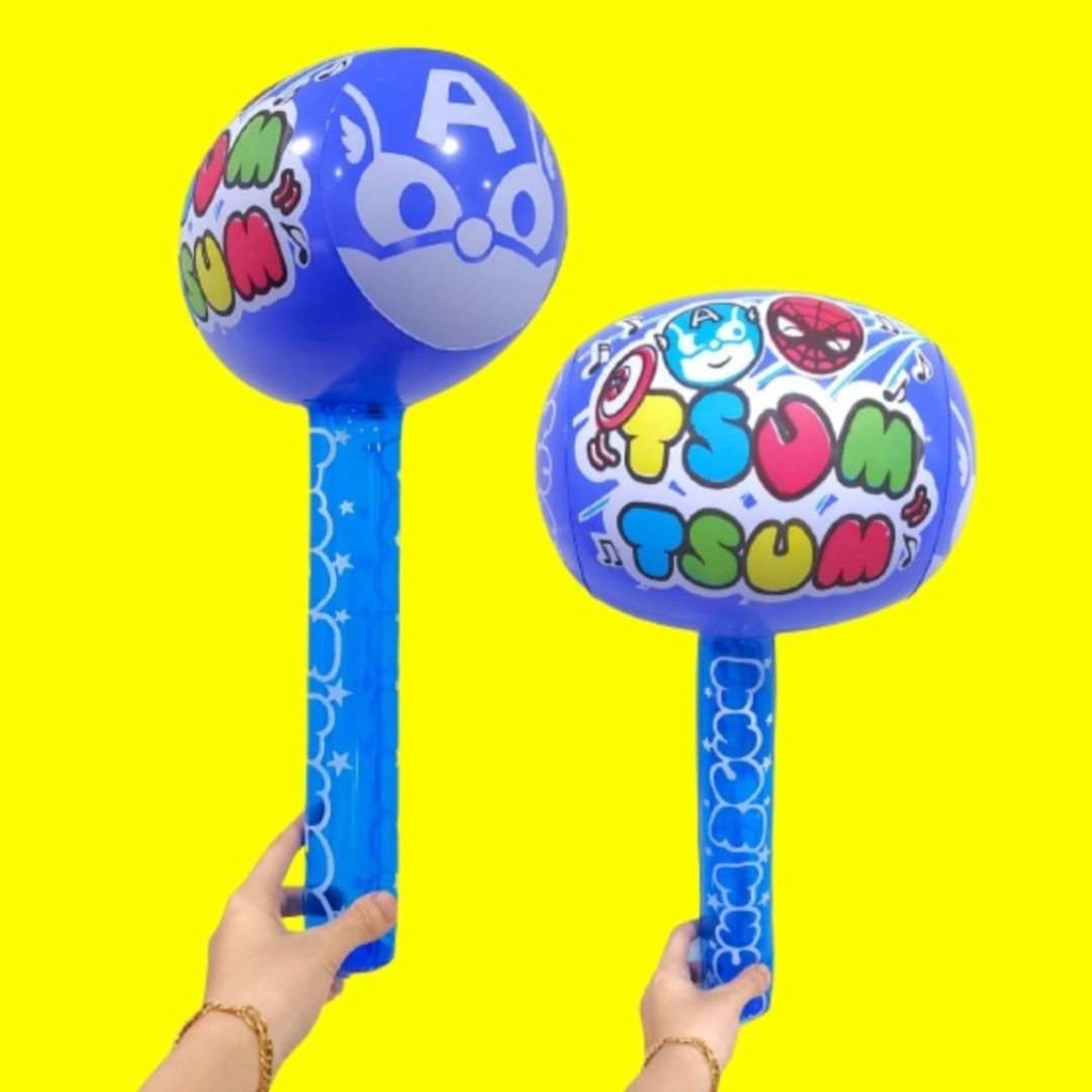 1 Lsn=12pc    PALU gambar CAPTAIN AMERICA BIRU 45cm MAINAN TIUP PALU