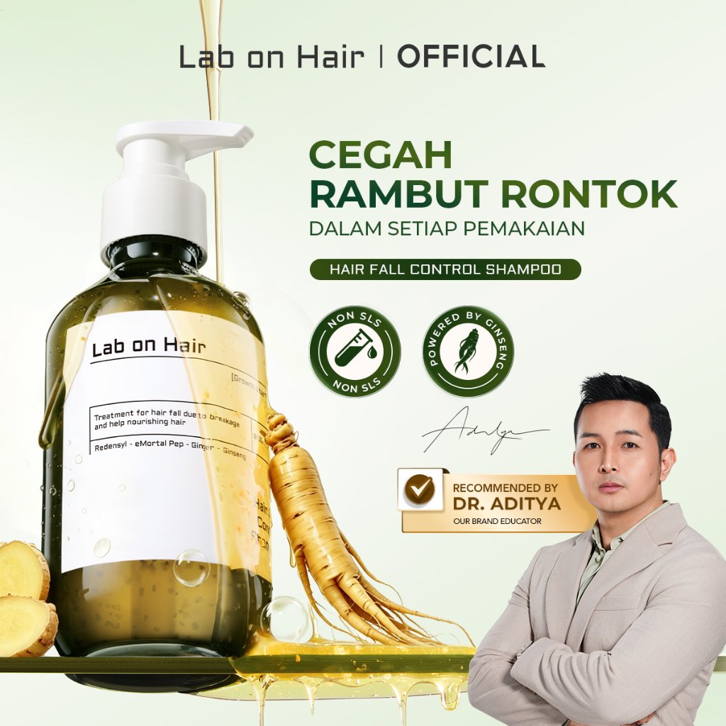 Lab On Hair Anti Hair Fall Shampoo - Sampo Perawatan Rambut Anti Rontok Anti Hair Fall Shampoo 300 m