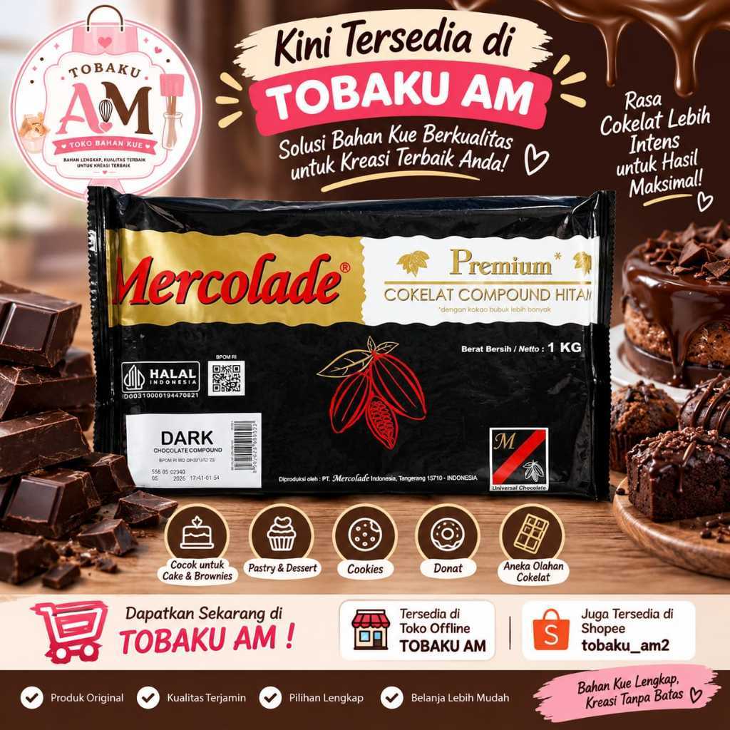 MERCOLADE DARK CHOCOLATE 1KG