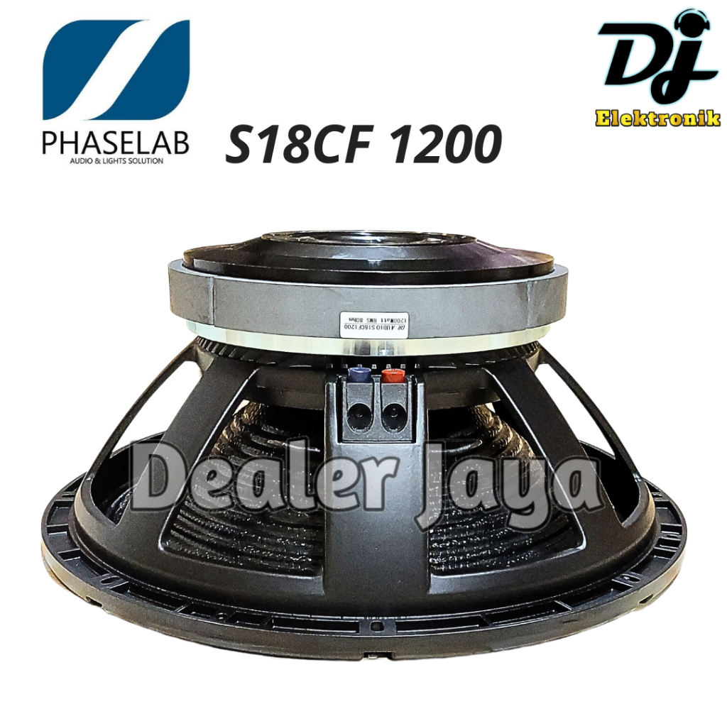 Speaker Komponen Phaselab / Phase Lab DR Audio S18CF1200 / S18 CF1200 / S 18 CF 1200 - 18 inch