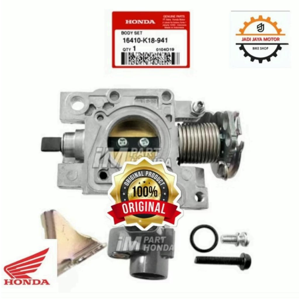 Body Set Throttle Body Assy Set Original Asli Honda Verza 150 2013 - 2018 16410 K18 941