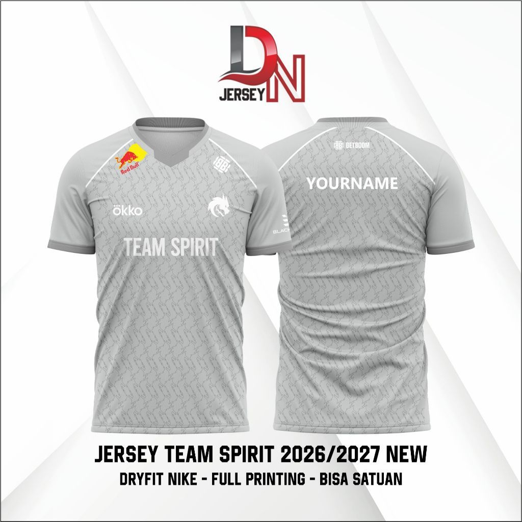 JERSEY BAJU KAOS TEAM SPIRIT 2026 Winner Ti 15 GAME DOTA 2 WILDRIFT LOL (FREE NICKNAME)