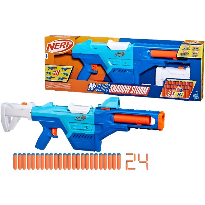 NERF N SERIES SHADOW STORM BLASTER ECHO RETALIATOR SHADOWSTORM ORIGINAL MAINAN TEMBAK ANAK NERF HASB