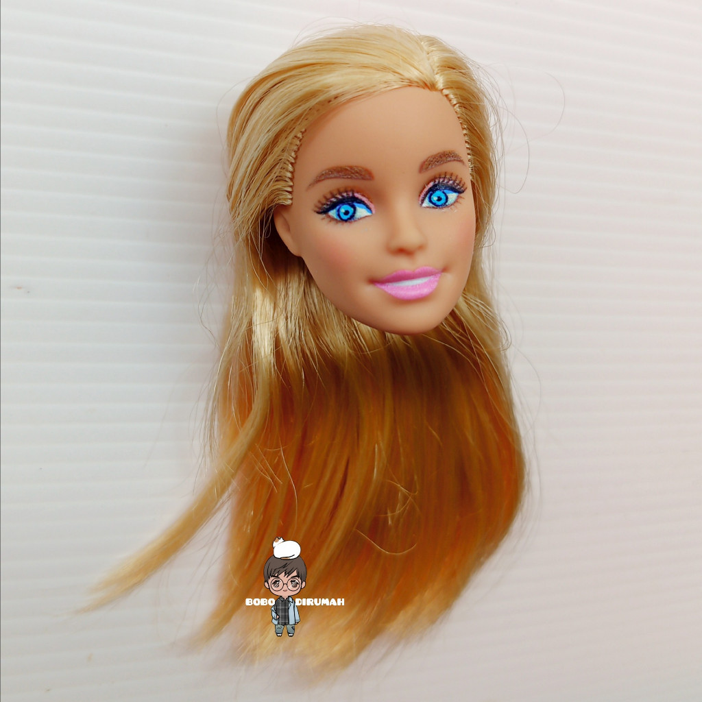 kepala boneka barbie repainted