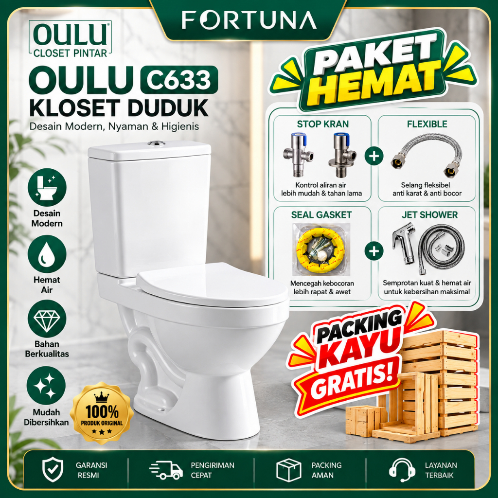 Closet Duduk Oulu C433 - Bidet Toilet Seat