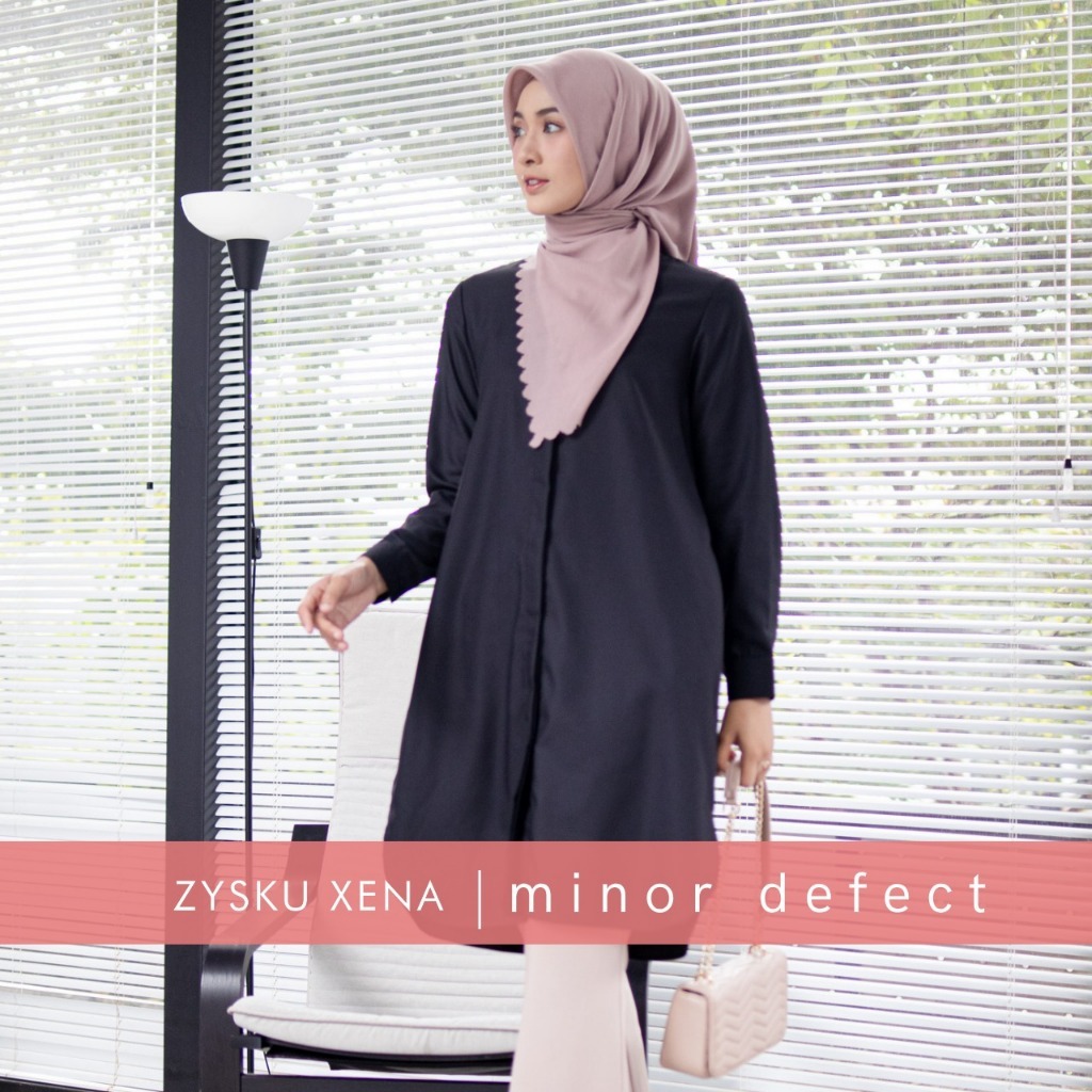 Zysku Xena | Minor Defect | Basic Long - 9 Warna | Kemeja Kerja Polos Kantor Wanita Lengan Panjang