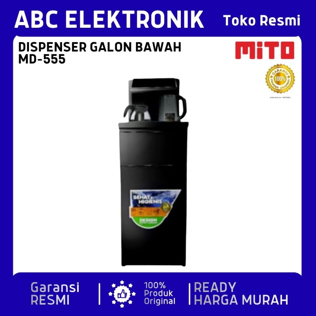 Mito MD555 Dispenser Air Galon Bawah - Mitu MD-555