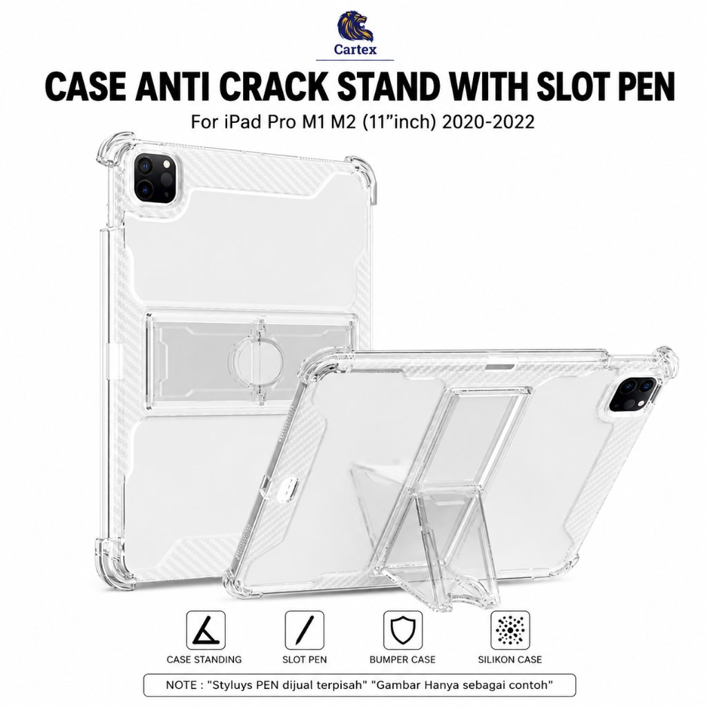 Case Ipad Pro M1 M2 11"inchi 2020-2022 Case Anti Crack Standing / case ipad pro m1 / casing ipad pro