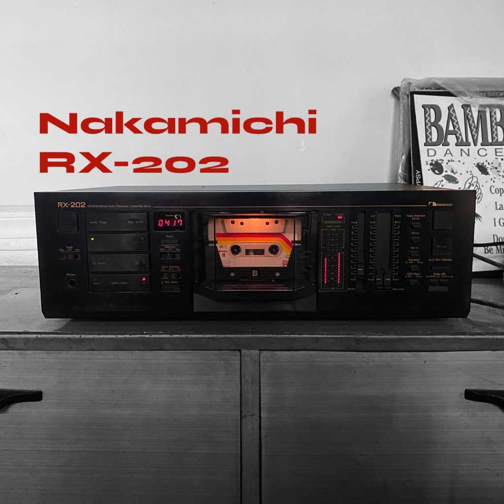 Nakamichi RX-202 Tape Deck Stereo Cassette Player Vintage - Pemutar Kaset Pita