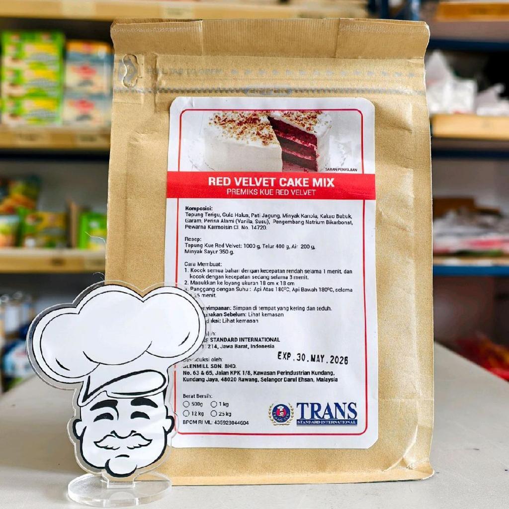 Trans Redvelvet Mix 500Gr / Premix Trans Red Velvet / Tepung Instant