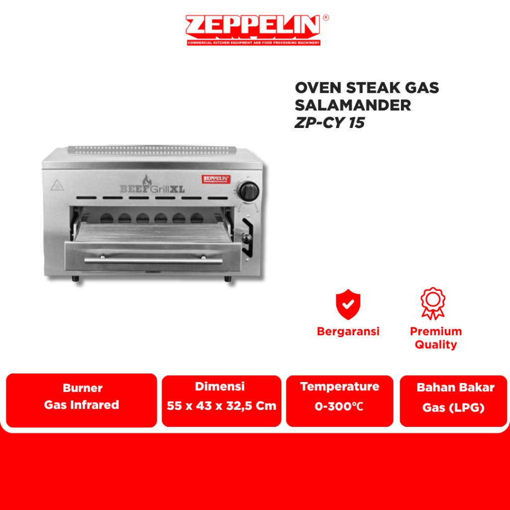 Zeppelin Oven Steak Gas Salamander