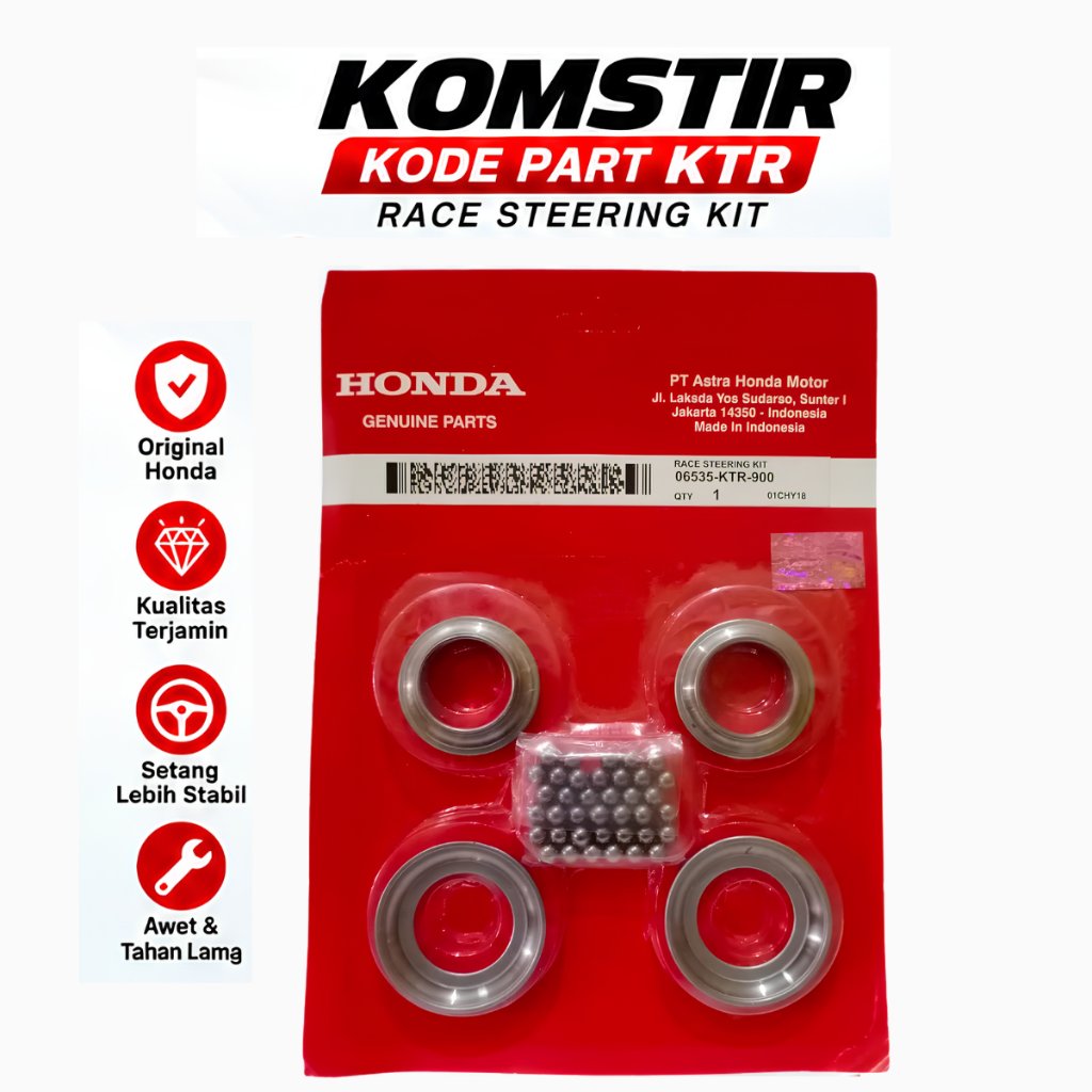 Honda Genuine Parts Komstir KTR 06535-KTR-900 Setang Balap Kit Setang