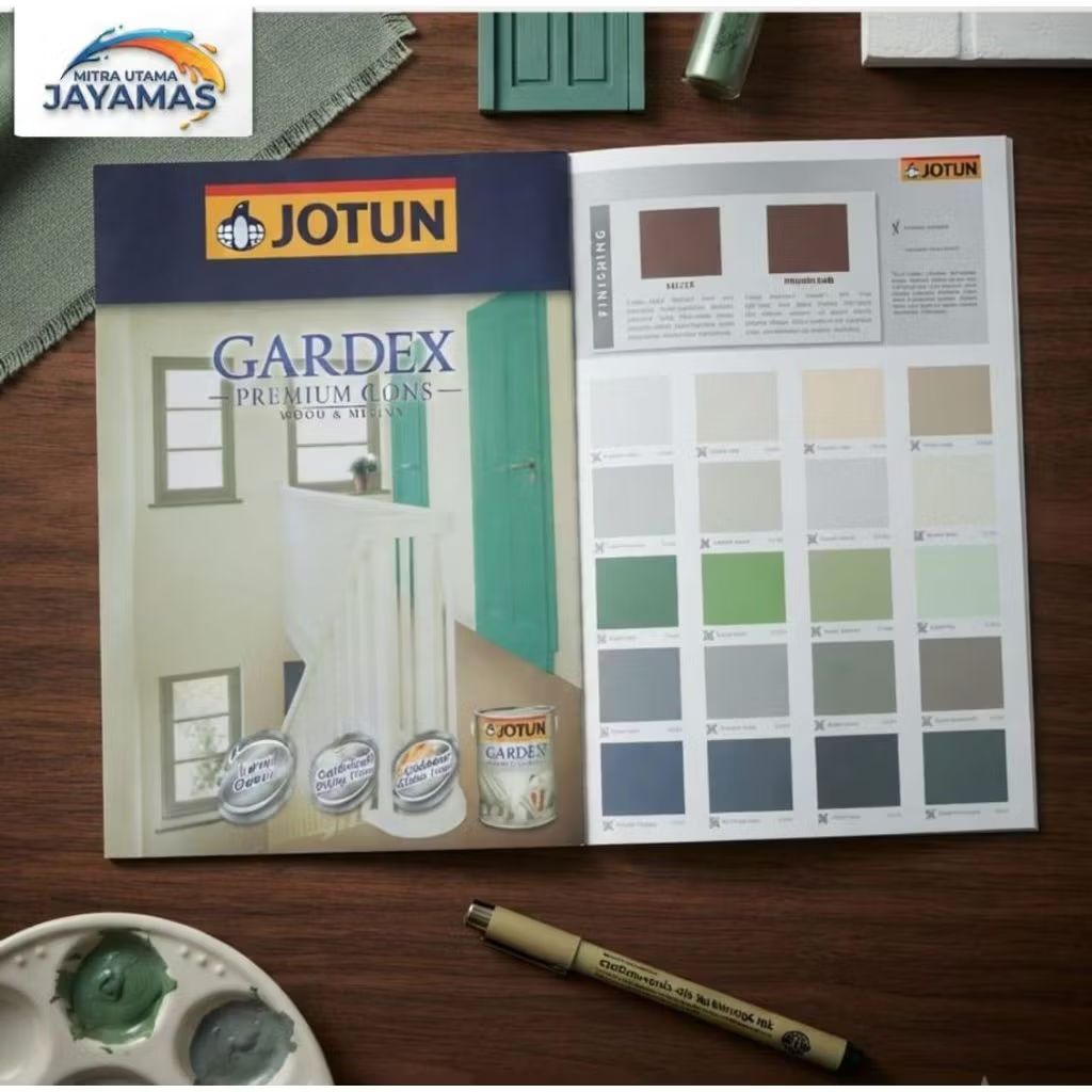 KATALOG WARNA JOTUN GARDEX TERBARU | KATALOG WARNA JOTUN GARDEX CAT KAYU & BESI