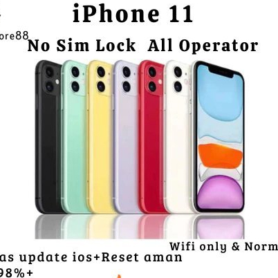iPhone 11 128GB/64GB Original 100% Mulus 99%-100% Original Second 11 128GB 64GB